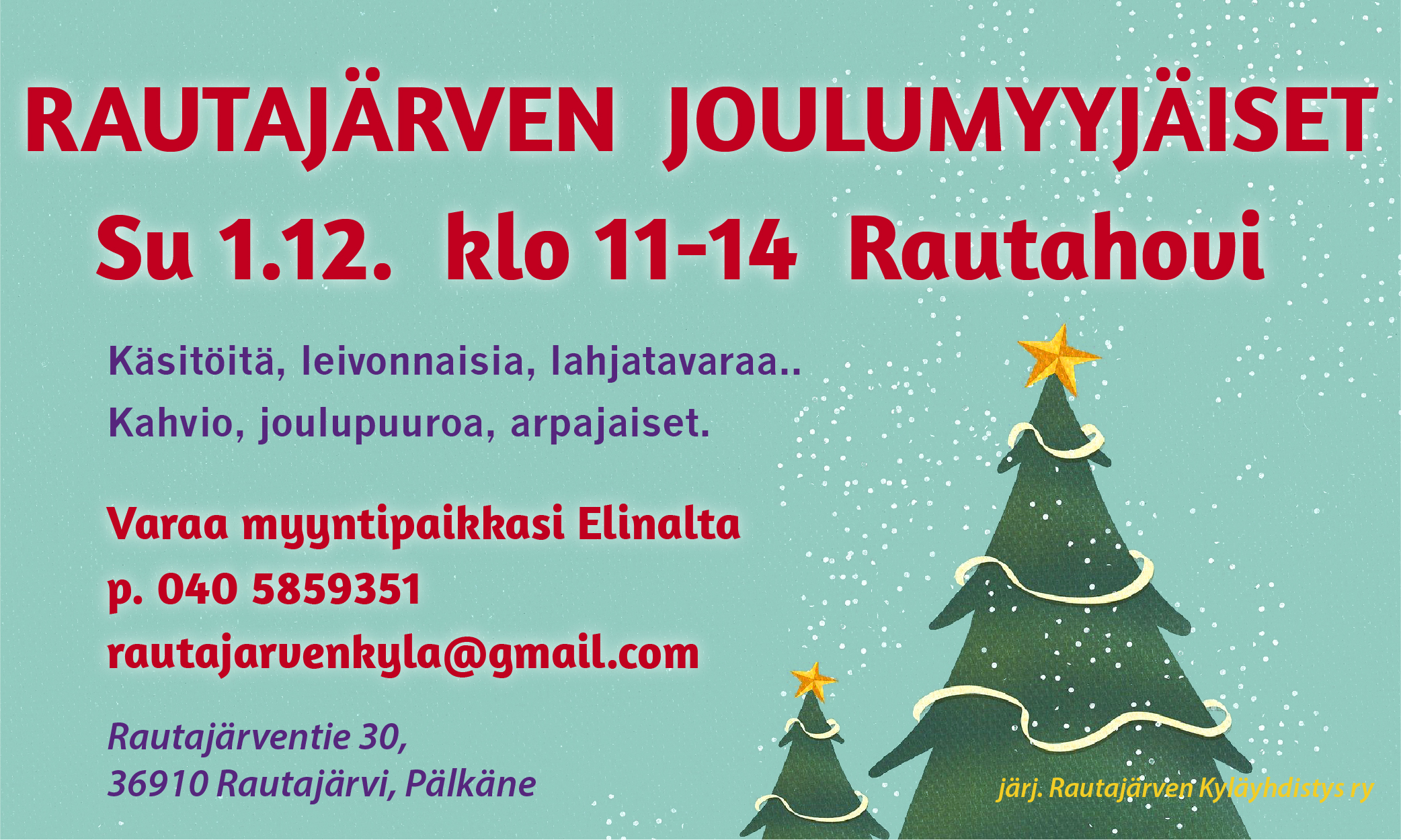 RAUTAJÄRVEN JOULUMYYJÄISET