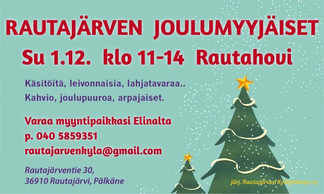 RAUTAJÄRVEN JOULUMYYJÄISET