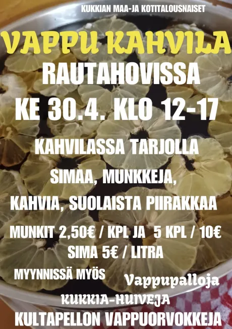 Vappukahvila Rautahovissa
