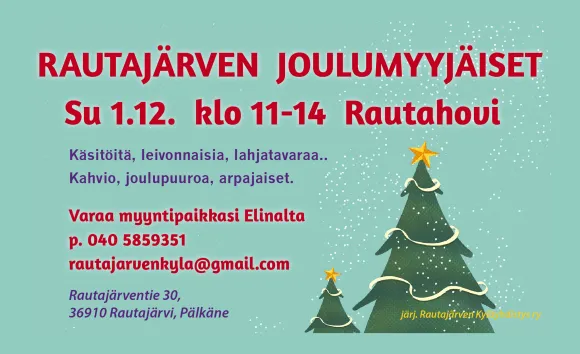 RAUTAJÄRVEN JOULUMYYJÄISET