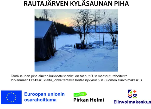 Rautajärven kyläsaunan piha